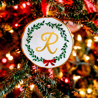 R 4" Monogram Ornament