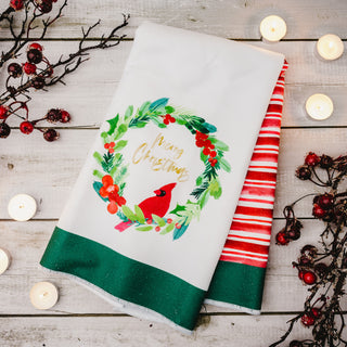 Merry Christmas Tea Towel Gift Set
(2 - 19.75" x 27.5")
