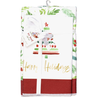 Happy Holidays Tea Towel Gift Set (2 - 19.75" x 27.5")