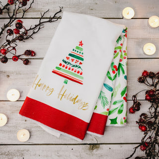Happy Holidays Tea Towel Gift Set
(2 - 19.75" x 27.5")