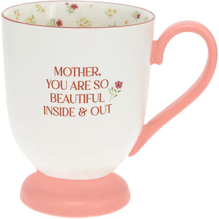 Mother 13 oz Cup with Crocheted Flowers