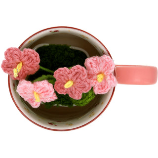 Mother 13 oz Cup with Crocheted Flowers