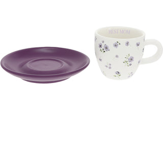 Best Mom 2.5 oz Espresso Cup and Saucer