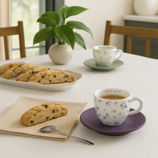 Best Mom 2.5 oz Espresso Cup and Saucer