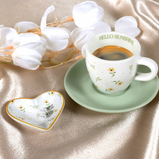 Hello Sunshine 2.5 oz Espresso Cup and Saucer