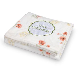 Love Lives Here 50" x 60" Royal Plush Blanket