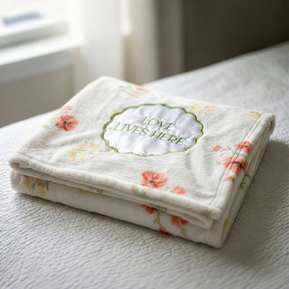 Love Lives Here 50" x 60" Royal Plush Blanket