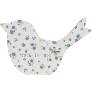The Best 4" MDF Bird Plaque