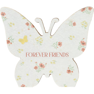 Forever Friends 5" MDF Butterfly Plaque