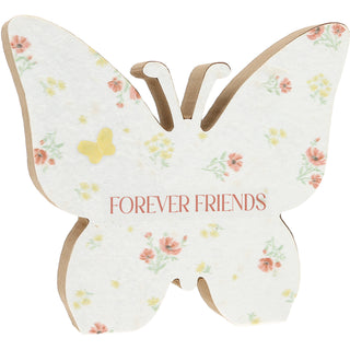 Forever Friends 5" MDF Butterfly Plaque
