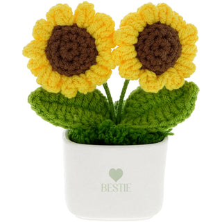 Bestie 13 oz Cup with Crocheted Flowers