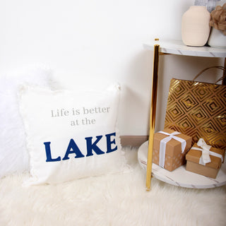 Lake 18" Throw Pillow Cover