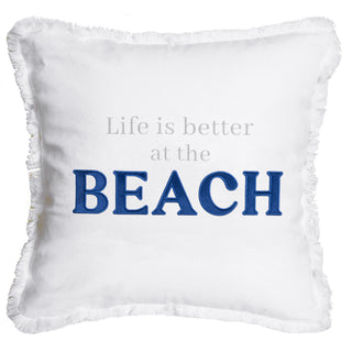 Beach 18" Throw Pillow Cover