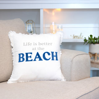 Beach 18" Throw Pillow Cover