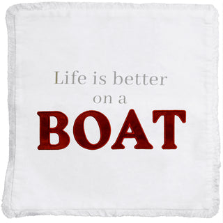 Boat 18" Throw Pillow Cover