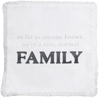 Normal Family 18" Throw Pillow Cover