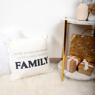 Normal Family 18" Throw Pillow Cover