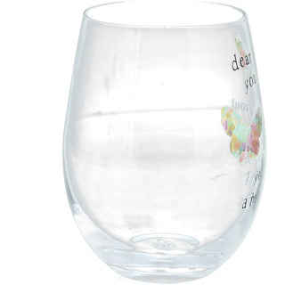 Dear You 18 oz Stemless Wine Glass