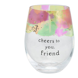 Friend 18 oz Stemless Wine Glass