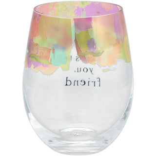 Friend 18 oz Stemless Wine Glass