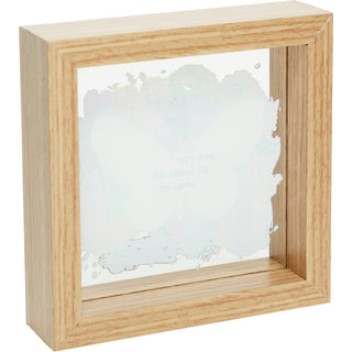 Amazing 5" x 5" Framed Glass Plaque