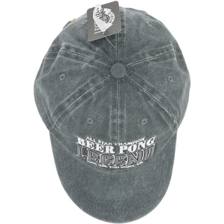 Beer Pong Dark Gray Washed Cotton Twill Hat