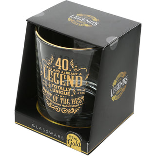 40 Years 8 oz Rocks Glass