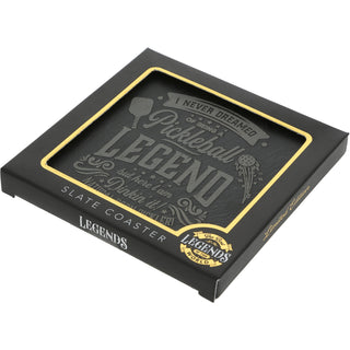 Pickleball 4" Slate Coaster