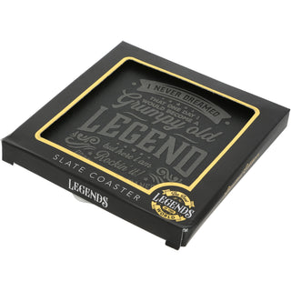 Grumpy 4" Slate Coaster