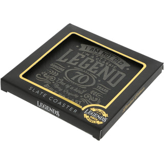 70 Years 4" Slate Coaster