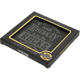Rocks 4" Slate Coaster