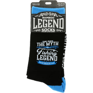 Fishing Bamboo Crew Socks