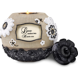 Love 5" Round Tealight Holder