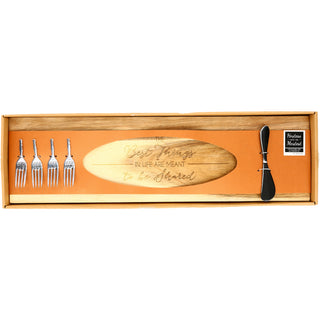 Best Things 21" Acacia Cheese/Bread Board Set
