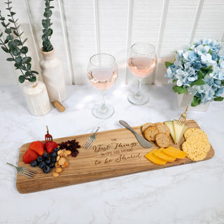 Best Things  21" Acacia Cheese/Bread Board Set