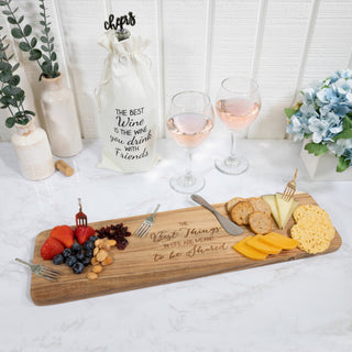 Best Things  21" Acacia Cheese/Bread Board Set