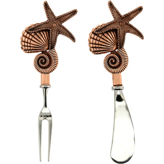 Seashells Charcuterie 2 Piece Utensil Set