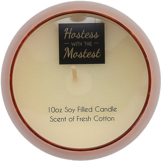 Home 10 oz - 100% Soy Wax Electroplated Candle Scent: Fresh Cotton