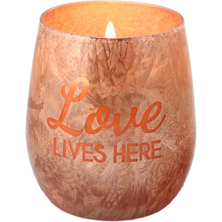 Love 10 oz - 100% Soy Wax Electroplated Candle Scent: Cotton