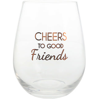 Good Friends Bottle Stopper and 20 oz Stemless Gift Set