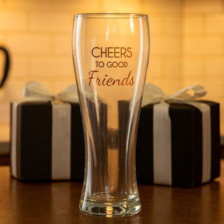 Good Friends 15 oz Pilsner Glass