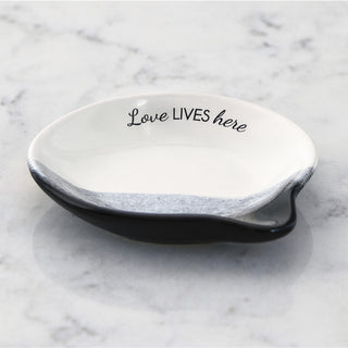 Love Lives Here 4" Spoon Rest