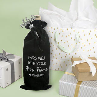 New Home 13" Wine Gift Bag Set