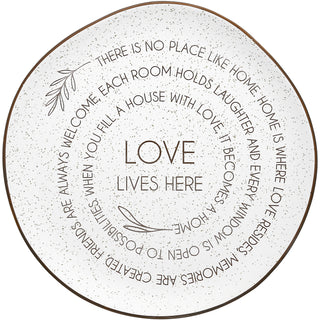 Love Lives Here 10.5" Ceramic Plate