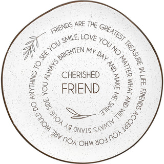 Cherished Friend 10.5" Ceramic Plate