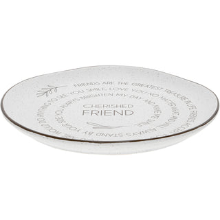 Cherished Friend 10.5" Ceramic Plate