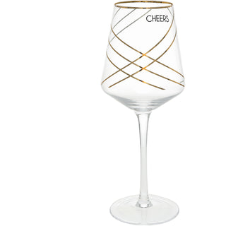 Cheers Crosshatch 17 oz Wine Glass