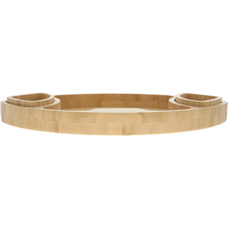 Attack the Snacks Bamboo Serving Board with Dip Bowls