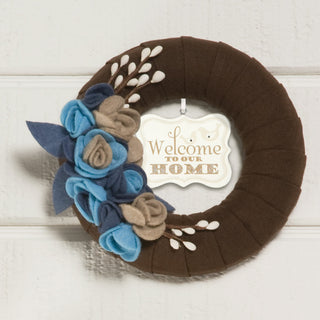 Welcome to our Home 2.75" x 2.25" Hanging Plaque