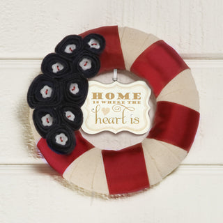 Home is Where the Heart is 2.75" x 2.25" Hanging Plaque